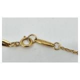 Beautiful Tiffany & CO Elsa Peretti "Open Heart" Pendant Necklace in 18k Yellow Gold