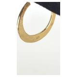 Pretty 14k over Sterling Silver Hoop Earrings