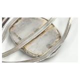 Very Nice Vintage Sterling Silver and Rare Owyhee Jasper Cuff Bracelet