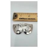 Vintage Taxco Mexico "Comedy & Tragedy" Sterling Silver Pin