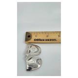 Vintage Taxco Mexico "Comedy & Tragedy" Sterling Silver Pin