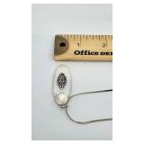 Pretty Sterling Silver and Mother of Pearl Pendant Necklace - 20"