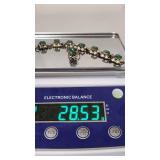 Antique Handmade Sterling Silver and Turquoise Bracelet w/ Matching Ring