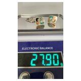 Beautiful Taxco Mexico Artisan Sterling Silver Pendant/Brooch and Earring set