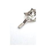 Vintage Sterling Silver "Comedy & Tragedy" Bracelet - 7.5"