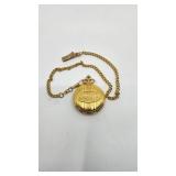 Gold "Grandpa" Pocket Watch with 18" Chain