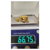 Gold "Grandpa" Pocket Watch with 18" Chain