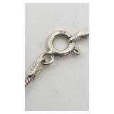 Very Cool Artisan Handmade Mexico "Sun and Moon" Sterling Silver Necklace - 18"