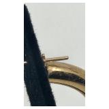2 Pairs 14K Hoop Earrings - 9.17g Total Weight