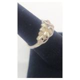 12k and Sterling Black Hills Gold Ring - Size 6.0
