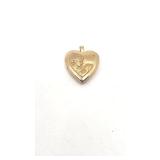 14k Heart-Shaped Locket Pendant - 3.26g