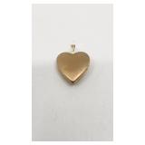 14k Heart-Shaped Locket Pendant - 3.26g