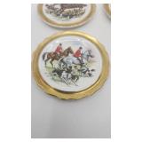 Set of 4 Antique Royal Grafton England Fine Bone China Saucers