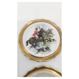 Set of 4 Antique Royal Grafton England Fine Bone China Saucers