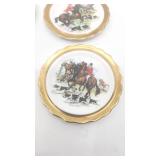 Set of 4 Antique Royal Grafton England Fine Bone China Saucers