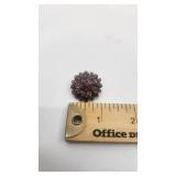 Antique 14K Pendant/Brooch with Black Star Sapphires and Rubies - 9.87g