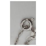 Gorgeous Sterling Silver and Jade Pendant Necklace - 20"