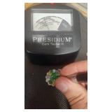 Gorgeous Sterling Silver and Jade Pendant Necklace - 20"