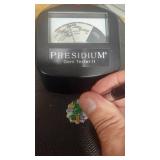 Gorgeous Sterling Silver and Jade Pendant Necklace - 20"