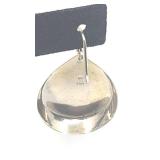 Vintage Sterling Silver Teardrop Earrings - 6.95g