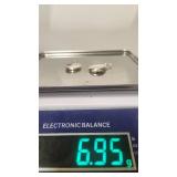 Vintage Sterling Silver Teardrop Earrings - 6.95g