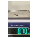 Very Cool Artisan Handmade Mexico "Sun and Moon" Sterling Silver Necklace - 18"