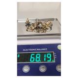 19 Vintage Gold and Silver Rings - Untested, Some Marked, Emerald and Diamond - 68.22g