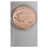 Lot of 3 - Brand New Pure .999 Fine Copper "St Gaudens" Round