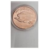 Lot of 3 - Brand New Pure .999 Fine Copper "St Gaudens" Round