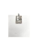 Vintage Sterling Silver Virgin Mary "Miraculous" Pendant