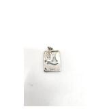 Vintage Sterling Silver Virgin Mary "Miraculous" Pendant