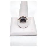 Very Nice BoHoCo Sterling Silver and Hematite Ring - Size 11.5