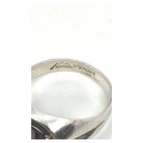 Very Nice BoHoCo Sterling Silver and Hematite Ring - Size 11.5