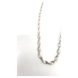 20" Italy Sterling Silver Twist Necklace