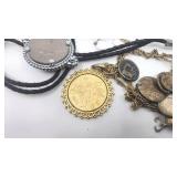 Miscellaneous Coin-Themed Estate Jewelry Pieces