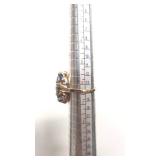 Stunning 10k Yellow Gold and 15 Carat Blue Topaz Cocktail Ring - Size 6.25