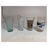 Lot of (4) Coke Glasses