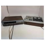 Panasonic National RS-275US Stereo Cassette Player & Montgomery Ward 8-Track Player Radio