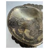 1940s Embossed Tin Ashtray