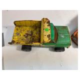 Tonka Mighty Dump Truck & Tonka Green and Yellow Dump Truck