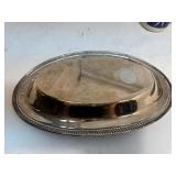 Lot of 2 Silver Trays & Salt Coffee Mugs