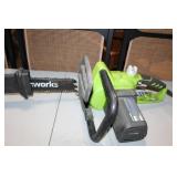 GreenWorks Cordless Electric Chainsaw with Battery