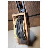 Heavy Duty Extension Cord on Wooden Reel