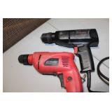 Set of 2 Electric Drills - Black and Red ToolShop Drills