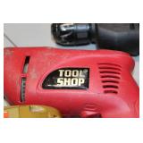 Set of 3 Corded Power Drills including Black & Decker and Tool Shop