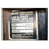 Used Sears Craftsman 5,000 LB Capacity Hydraulic Service Jack