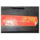 Central Forge Pipe Thread Kit - 5 Piece Set with 3 Dies