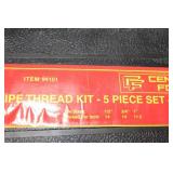 Central Forge Pipe Thread Kit - 5 Piece Set with 3 Dies