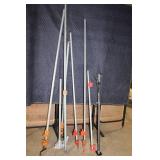 Set of Adjustable Pipe Clamps with Galvanized Steel Pipes