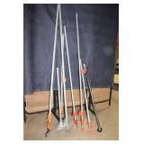 Set of Adjustable Pipe Clamps with Galvanized Steel Pipes